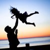 Father And Daughter Silhouette paint by number