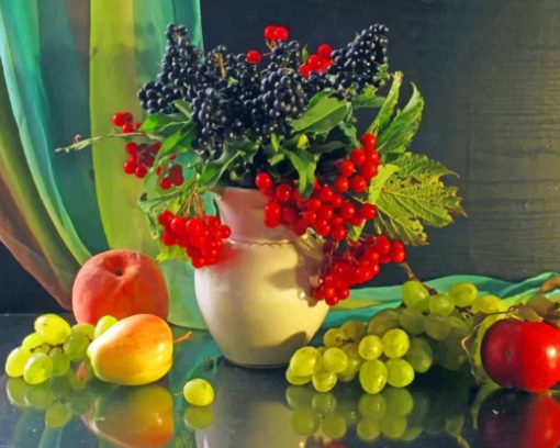 Fresh Fruits Still Life Photography paint by number