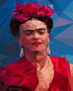 Frida Kahlo Low Poly paint by numbers