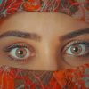 Girl With Beautiful Eyes paint by number