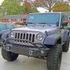 Grey Jeep Wrangler paint by numbers