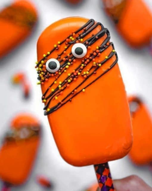 Halloween Cakesicles paint by numbers
