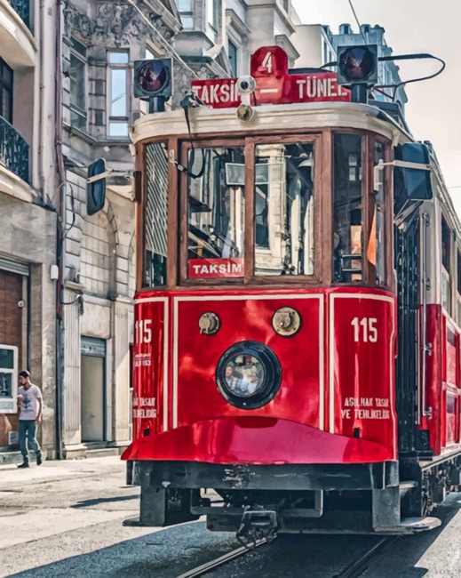 Istanbul Nostalgic Tramways paint by numbers