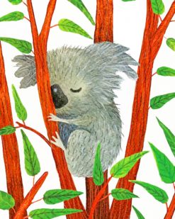 Illustration Of Baby Koala paint by numbers