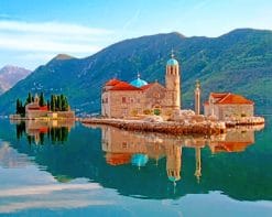 Island Church In Perast Kotor paint by numbers