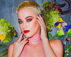 Katy Perry Bon Appetit Cover paint by number