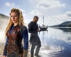 Lagertha With Ragnar Lothbrok paint by number