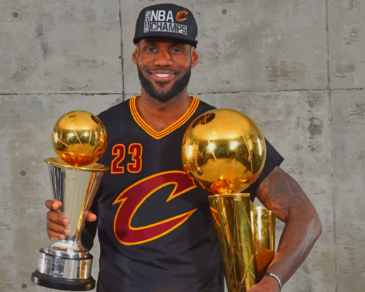 LeBron James NBA Finals paint by number