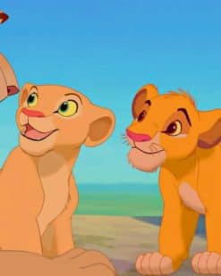 The King Lion Simba And Nala paint by numbers
