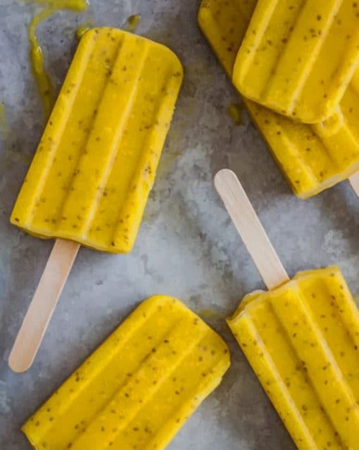 Mango Chia Popsicle paint by numbers