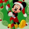 Merry Christmas Mickey Mouse paint by numbers