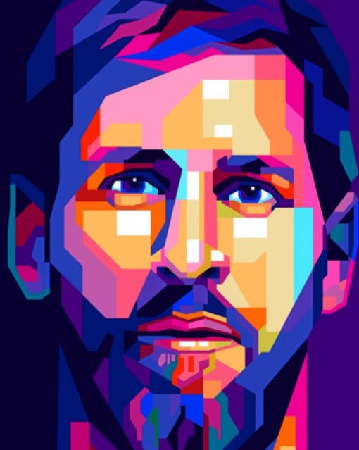 Messi Pop Art paint by numbers