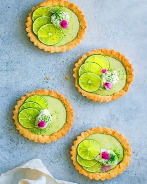 Mini Lime Tartlets paint by numbers