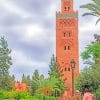 Mosque Koutoubia Morocco paint by numbers