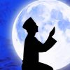 Muslim Man Praying Silhouette paint by number