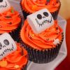 Orange Cupcakes Halloween paint by numbers