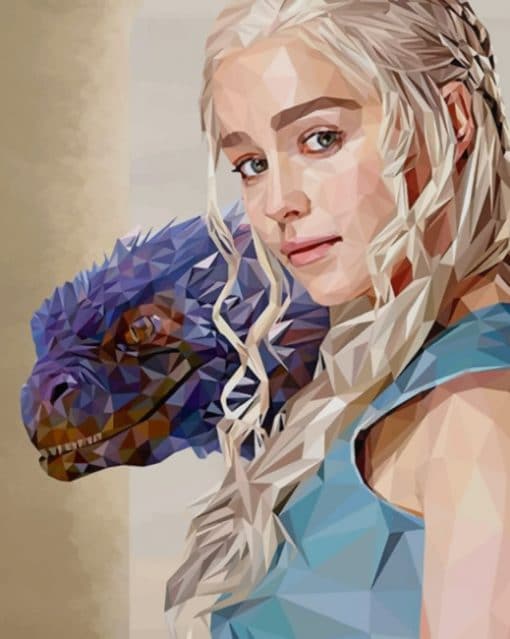 Pol Art Daenerys Targaryen paint by numbers