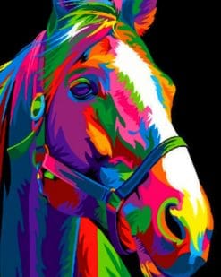 Pop Art Horse paint by numbers