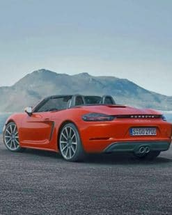 Porsche 718 Boxster paint by numbers