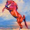 Rearing Stallion Horse paint by numbers