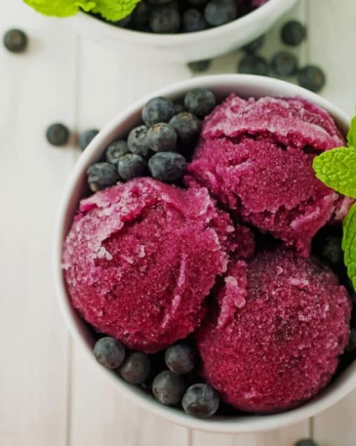 Blueberry Ice Cream Sorbet painnnt by numbers