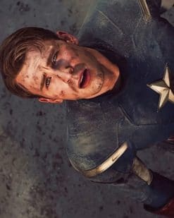 Steve Rogers paint by numbers