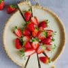 Strawberry Fruit Tart paint by numbers