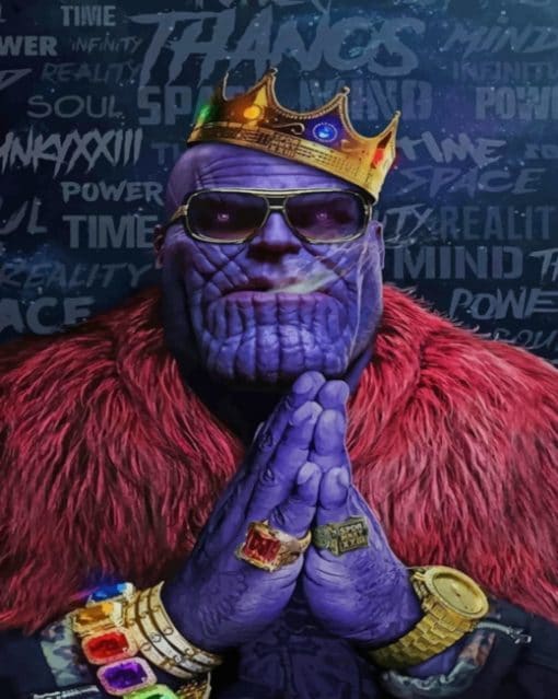 Thanos King paint by numbers