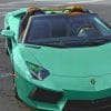Turquoise Lamborghini Paint by numbers
