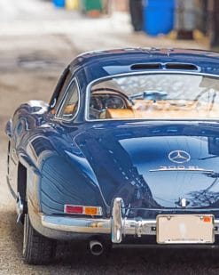 Vintage Blue Mercedes Sl300 Paint by numbers