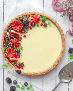 White Chocolate Tart paint by numbers