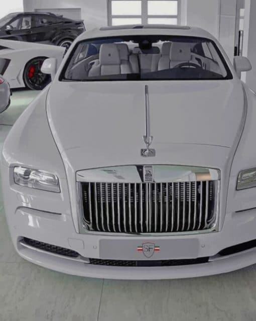 White Rolls Royce paint by numbers