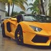 Yellow Lamborghin painnnt by numbers