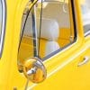 Yellow Volkswagen Beetle Side Mirror paint by numbers