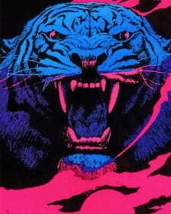 80's Tiger Paint by numbers