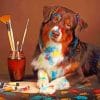 Artist Dog paint by numbers