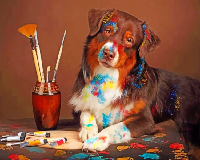 Artist Dog paint by numbers