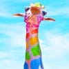 Colorful Giraffe paint by numbers