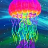 Colorful Jellyfish paint by numbers