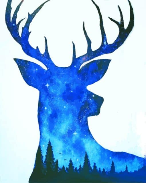 Galaxy Deer Art paint by numbers
