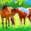Horses In Farm paint by numbers