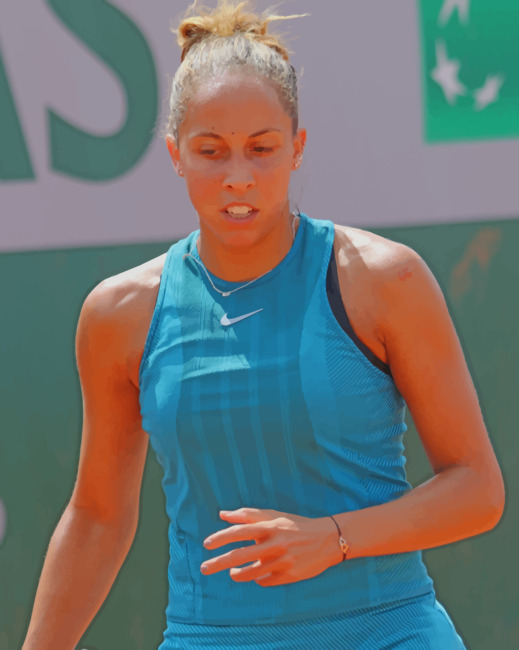 Madison Keys paint by numbers