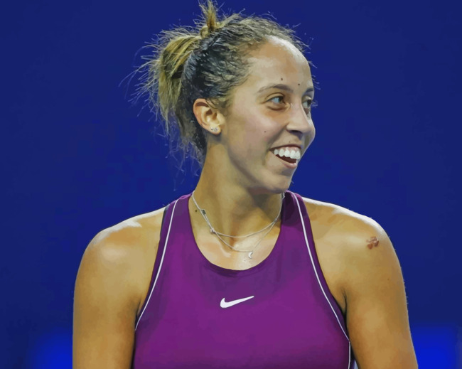 Madison Keys Player paint by numbers