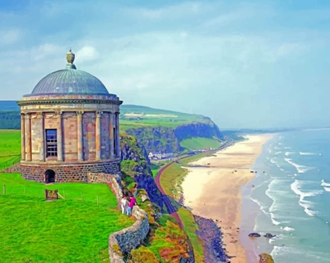 Mussenden Temple paint by numbers