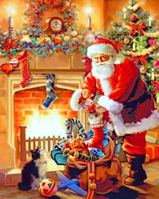 Santa Claus paint by numbers