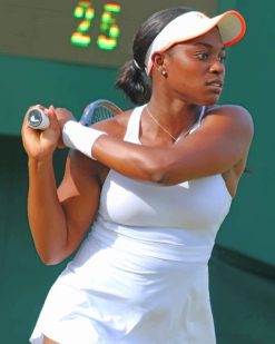 Sloane Stephens Player Paint by numbers