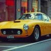 Yellow Vintage Ferrari Paint by numbers