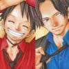 Ace And Luffy One Piece Paint by numbers