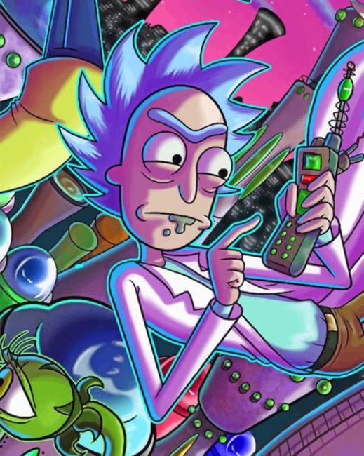 Aesthetic Rick And Morty - Paint By Numbers - Paint by ...