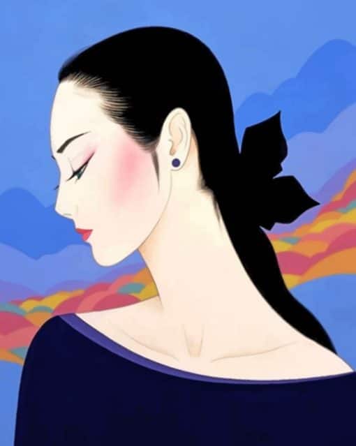 Asian Woman paint by numbers